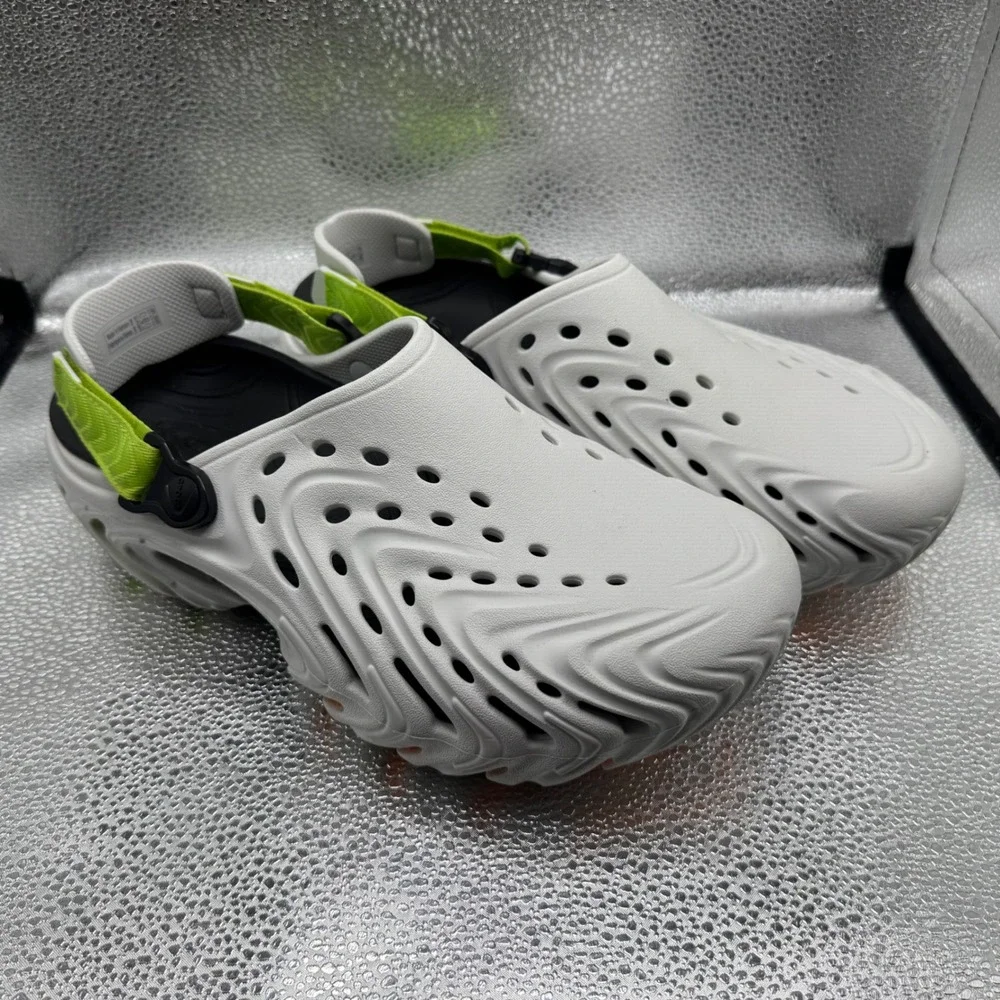 Size M10/W12 Crocs Echo Clog Unisex Stucco Excellent Sporty Lightweight Comfort